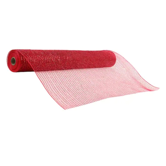 3 for $15 || Celebrate It® Occasions™ Deco Mesh Ribbon 21" x 30' | NWT | Red - Picture 1 of 3
